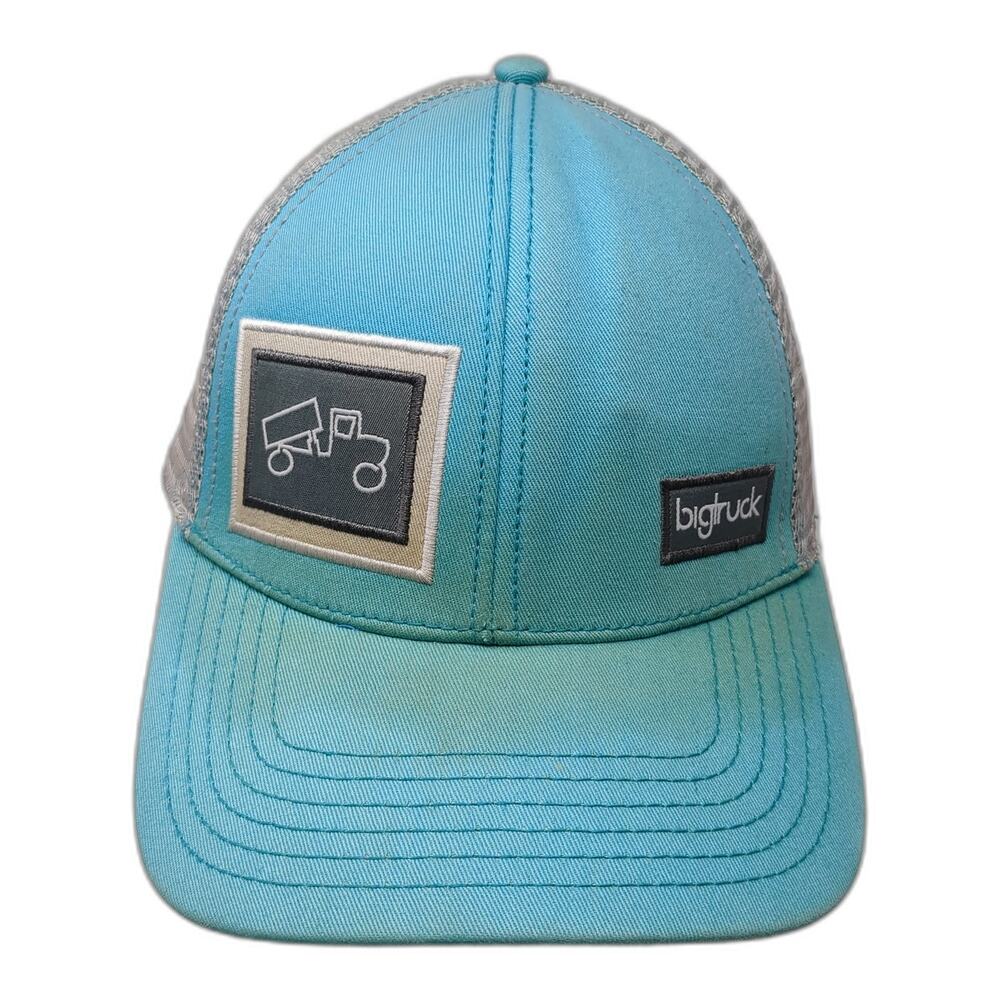 Bigtruck Snapback Trucker Hat Blue One Size Adjustable Mesh Back 6 Panel
